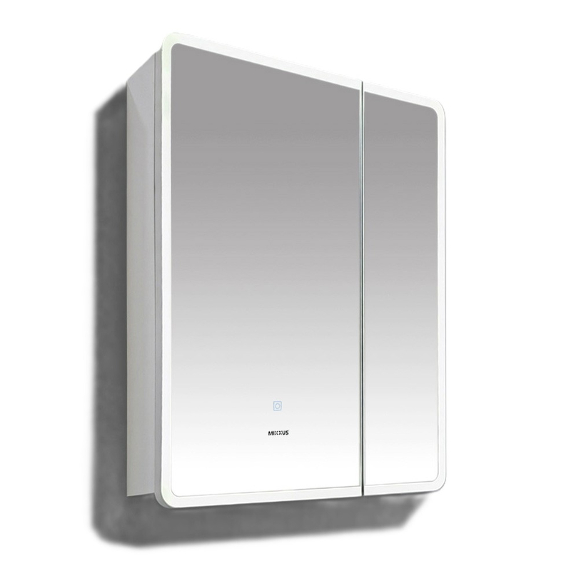 Дзеркальна шафка Mixxus Premium Olivary CM01-60x70x13 з LED Touch, димером, регулятором яскравості (MI8294)