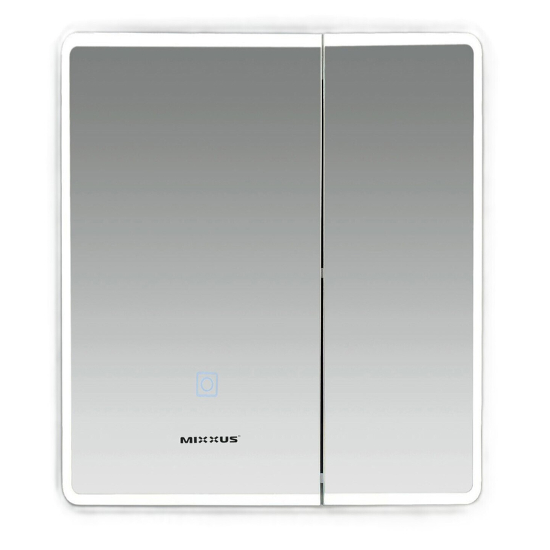 Дзеркальна шафка Mixxus Premium Olivary CM01-60x70x13 з LED Touch, димером, регулятором яскравості (MI8294)