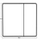 Дзеркальна шафка Mixxus Premium Olivary CM01-70x70x13 з LED Touch, димером, регулятором яскравості (MI8295)