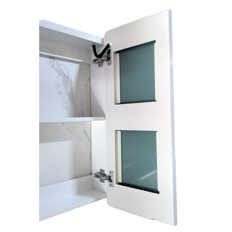 Дзеркальна шафка Mixxus Premium Olivary CM01-80x70x13 з LED Touch, димером, регулятором яскравості (MI8296)