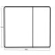 Дзеркальна шафка Mixxus Premium Olivary CM01-80x70x13 з LED Touch, димером, регулятором яскравості (MI8296)