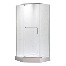 Душова кабіна з низьким піддоном MIXXUS LINES SCT01-90x90x198-TR CHROME прозоре скло 6мм NEW (в 2 ящ) (MI8370)