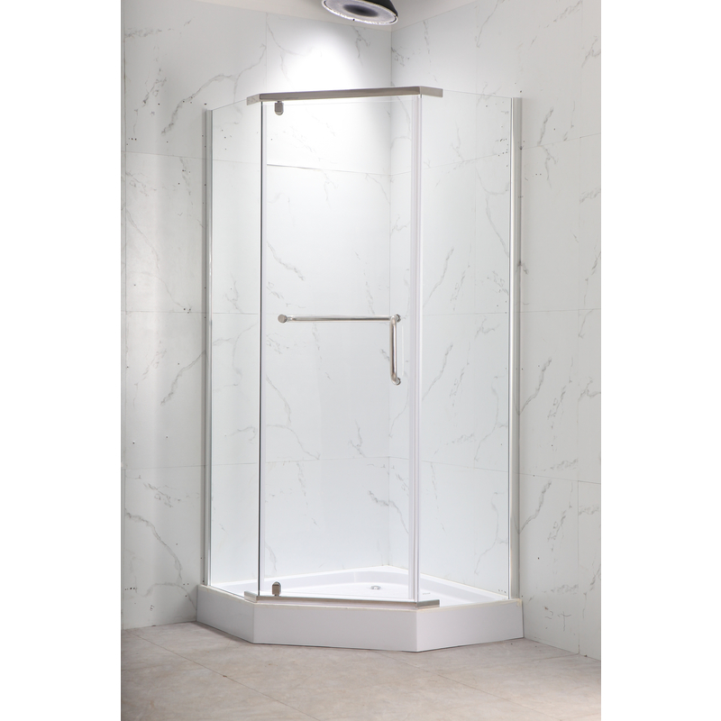 Душова кабіна з низьким піддоном MIXXUS LINES SCT01-90x90x198-TR CHROME прозоре скло 6мм NEW (в 2 ящ) (MI8370)