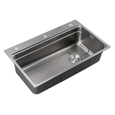 Мийка з нержавіючої сталі Mixxus MS6846-Set-01 Micro Decor Graphite (3.0/0.8) комплект (графіт) (MI8388)