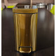 Відро для сміття з плавним закриттям прямокутне Mixxus Premium Quadro-TC0105 Brushed Gold 5 л (колір матове золото) (MI8394)