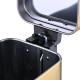 Відро для сміття з плавним закриттям прямокутне Mixxus Premium Quadro-TC0105 Brushed Gold 5 л (колір матове золото) (MI8394)