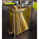 Відро для сміття з плавним закриттям прямокутне Mixxus Premium Quadro-TC0105 Brushed Gold 5 л (колір матове золото) (MI8394)
