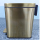 Відро для сміття з плавним закриттям прямокутне Mixxus Premium Quadro-TC0105 Brushed Gold 5 л (колір матове золото) (MI8394)