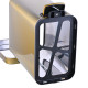 Відро для сміття з плавним закриттям прямокутне Mixxus Premium Quadro-TC0105 Brushed Gold 5 л (колір матове золото) (MI8394)