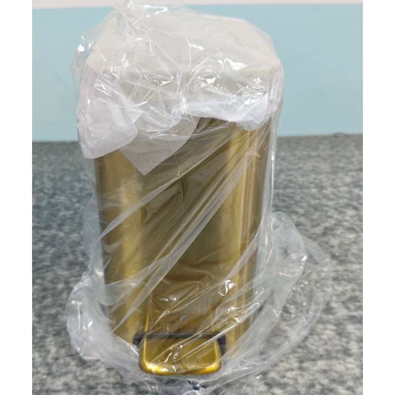 Відро для сміття з плавним закриттям прямокутне Mixxus Premium Quadro-TC0105 Brushed Gold 5 л (колір матове золото) (MI8394)