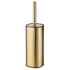 Йоржик для унітазу підлоговий Mixxus Premium Quadro-TB0201 Brushed Gold (колір матове золото) (MI8395)
