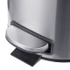Відро для сміття з плавним закриттям кругле Mixxus Ellipse-TC0212 SS Color 12л (колір нержавійка) (MI8399)