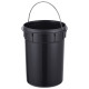Відро для сміття з плавним закриттям кругле Mixxus Ellipse-TC0212 SS Color 12л (колір нержавійка) (MI8399)