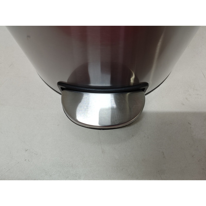 Відро для сміття з плавним закриттям кругле Mixxus Ellipse-TC0212 SS Color 12л (колір нержавійка) (MI8399)