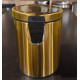 Відро для сміття з плавним закриттям кругле Mixxus Ellipse-TC0205 Brushed Gold 5л (колір матове золото) (MI8400)