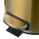 Відро для сміття з плавним закриттям кругле Mixxus Ellipse-TC0205 Brushed Gold 5л (колір матове золото) (MI8400)