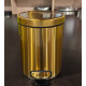 Відро для сміття з плавним закриттям кругле Mixxus Ellipse-TC0205 Brushed Gold 5л (колір матове золото) (MI8400)