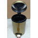 Відро для сміття з плавним закриттям кругле Mixxus Ellipse-TC0205 Brushed Gold 5л (колір матове золото) (MI8400)