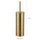 Йоржик для унітазу підлоговий Mixxus Ellipse-TB0202 Brushed Gold (колір матове золото) (MI8401)