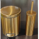 Йоржик для унітазу підлоговий Mixxus Ellipse-TB0202 Brushed Gold (колір матове золото) (MI8401)
