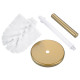 Йоржик для унітазу підлоговий Mixxus Ellipse-TB0202 Brushed Gold (колір матове золото) (MI8401)