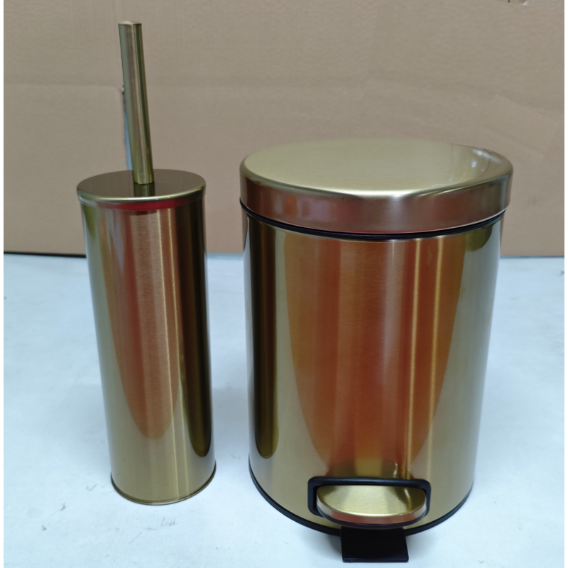 Йоржик для унітазу підлоговий Mixxus Ellipse-TB0202 Brushed Gold (колір матове золото) (MI8401)