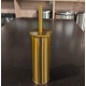 Йоржик для унітазу підлоговий Mixxus Ellipse-TB0202 Brushed Gold (колір матове золото) (MI8401)