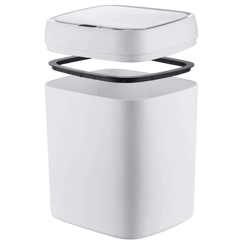 Відро для сміття сенсорне прямокутне Mixxus Wave-TC0212 White 12 л (колір білий) (MI8403)
