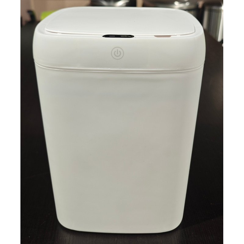 Відро для сміття сенсорне прямокутне Mixxus Wave-TC0314 White 14 л (колір білий) (MI8404)