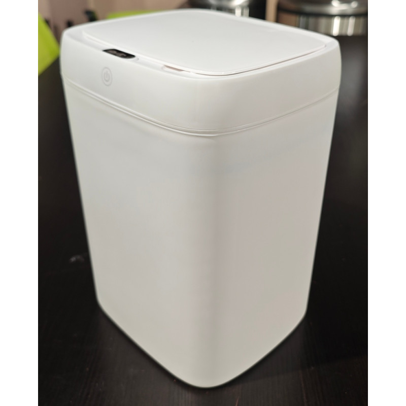 Відро для сміття сенсорне прямокутне Mixxus Wave-TC0314 White 14 л (колір білий) (MI8404)