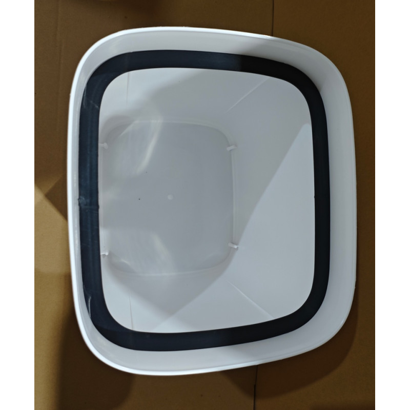 Відро для сміття сенсорне прямокутне Mixxus Wave-TC0314 White 14 л (колір білий) (MI8404)