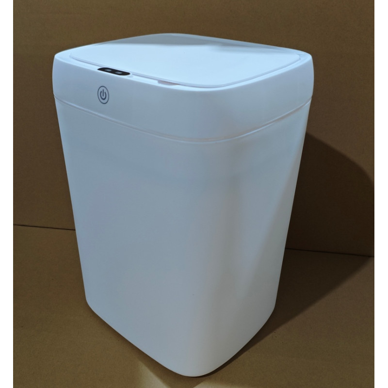 Відро для сміття сенсорне прямокутне Mixxus Wave-TC0314 White 14 л (колір білий) (MI8404)