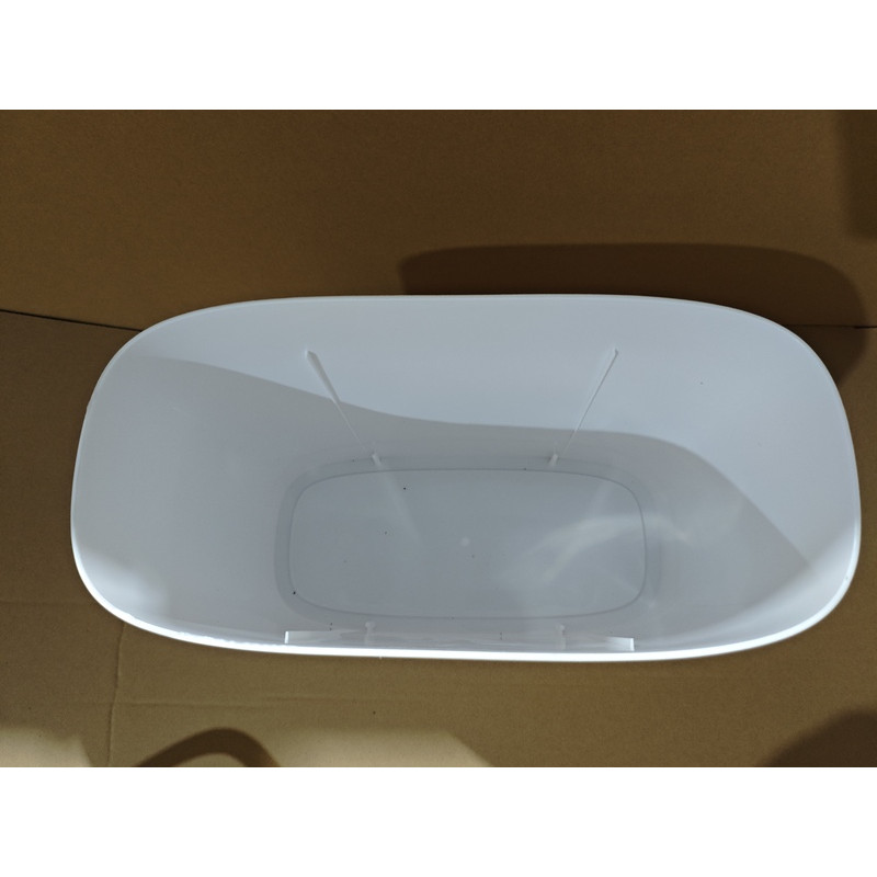 Відро для сміття сенсорне прямокутне Mixxus Wave-TC0414 White 14 л (колір білий) (MI8405)