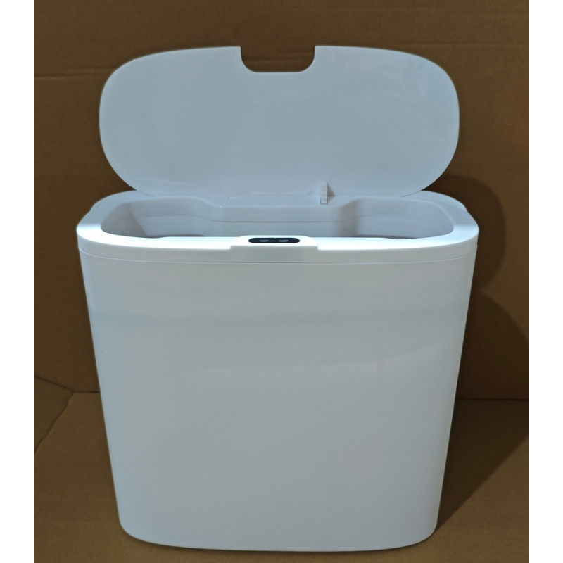 Відро для сміття сенсорне прямокутне Mixxus Wave-TC0414 White 14 л (колір білий) (MI8405)