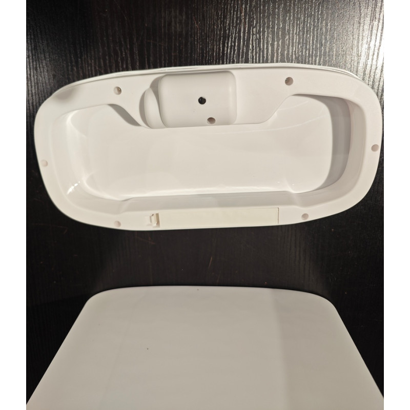 Відро для сміття сенсорне прямокутне Mixxus Wave-TC0414 White 14 л (колір білий) (MI8405)