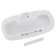 Відро для сміття сенсорне прямокутне Mixxus Wave-TC0414 White 14 л (колір білий) (MI8405)