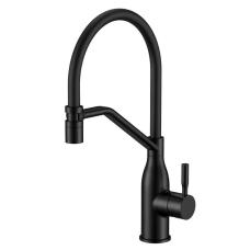 Змішувач для кухні MIXXUS PREMIUM GRAVITY 017 (NUT) BLACK REFL.BLACK (Колір чорн.+силік.вилив чорний) (MI8408)