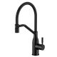 Змішувач для кухні MIXXUS PREMIUM GRAVITY 017 (NUT) BLACK REFL.BLACK (Колір чорн.+силік.вилив чорний) (MI8408)