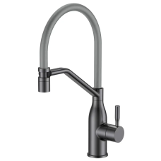 Змішувач для кухні MIXXUS PREMIUM GRAVITY 017 (NUT) GRAPHITE REFL.GRAY (Колір граф.+сил.вилив сірий) (MI8409)