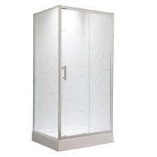 Душова кабіна з низьким піддоном Mixxus HARD SCT01-120x80x198-TR Chrome NEW прозоре скло 5мм (MI8428)