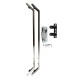 Душова кабіна з низьким піддоном Mixxus LINES SCT01-90x90x198-TR Graphite NEW прозоре скло 6мм (MI8429)