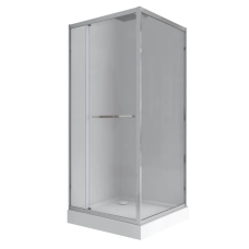 Душова кабіна з низьким піддоном Mixxus Style SCT01-90x90x200-TR Chrome прозоре скло 6мм (MI8433)