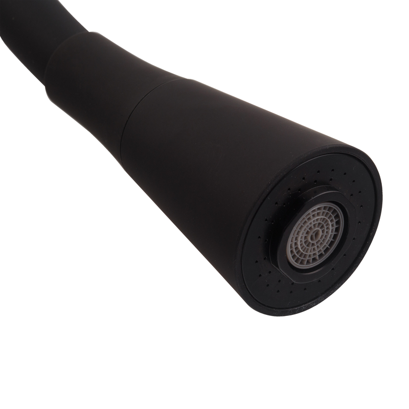 Змішувач для кухні Mixxus SEO-011-T Graphite Refl.Black з нерж.сталі SUS304 (Кол.графіт+сил.вилив чорний) (MI8434)