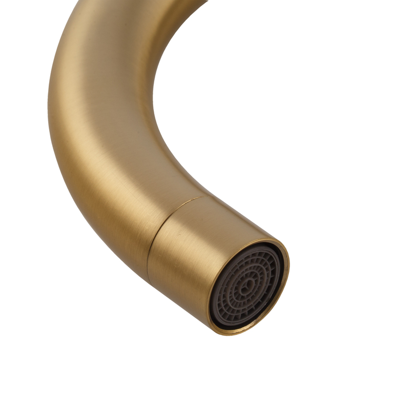 Змішувач для кухні Mixxus SUS-011 Brushed Gold з нерж.сталі SUS304 (Колір матове золото) (MI8435)