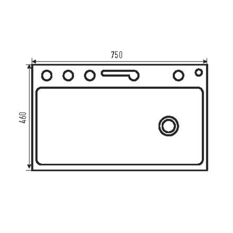 Мийка багатофункціональна Mixxus MH7546-SET-08 Micro Decor Graphite з вбудованим змішувачем з нерж.сталі (MI8455)