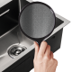 Мийка багатофункціональна Mixxus MH7546-SET-08 Decor Graphite з вбудованим змішувачем з нерж. сталі (MI8456)