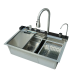 Мийка багатофункціональна Mixxus MH7546-SET-06 Decor SS Color з вбудованим змішувачем з нерж. сталі (MI8465)