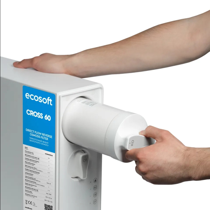 Фільтр зворотного осмосу Ecosoft Cross60, мембрана 400gpd (MO3400PECO)