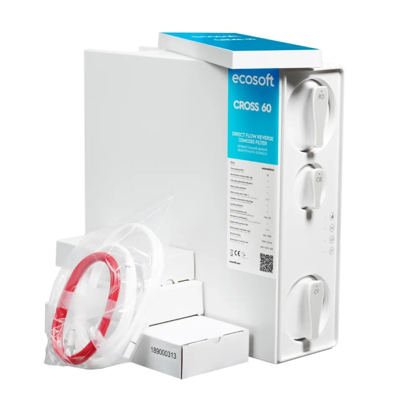 Фільтр зворотного осмосу Ecosoft Cross60, мембрана 400gpd (MO3400PECO)