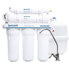 Фільтр зворотного осмосу Ecosoft Standard 5-50M PRO з мінералізатором, мембрана 50gpd, кран капля, дренаж 1:2 (MO550MECOSTD)